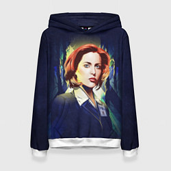 Толстовка-худи женская Dana Scully, цвет: 3D-белый