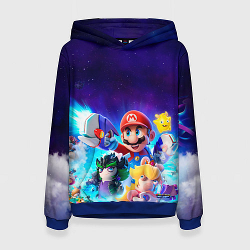 Женская толстовка Mario Rabbids / 3D-Синий – фото 1
