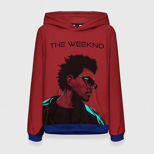 Женская толстовка The weeknd / 3D-Синий – фото 1