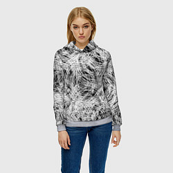 Толстовка-худи женская Хаус, цвет: 3D-меланж — фото 2