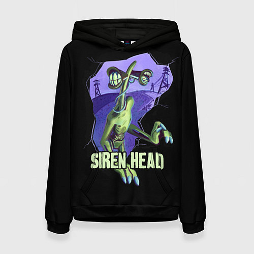 Женская толстовка СИРЕНОГОЛОВЫЙ SIREN HEAD / 3D-Черный – фото 1