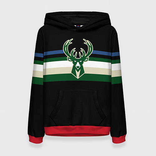 Женская толстовка Milwaukee Bucks форма Statement Edition / 3D-Красный – фото 1