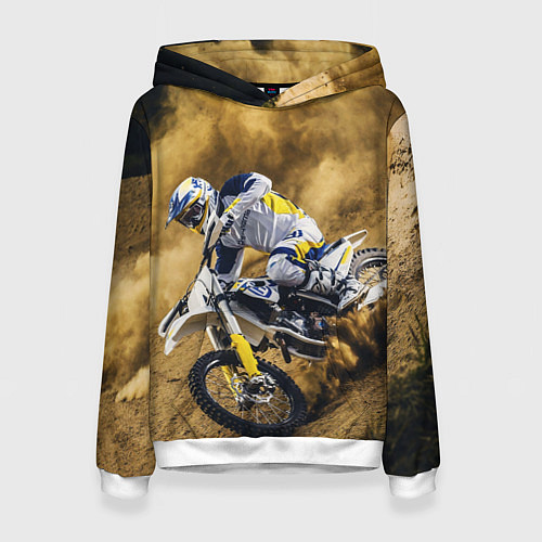 Женская толстовка HUSQVARNA ХУСКВАРНА SPORT / 3D-Белый – фото 1