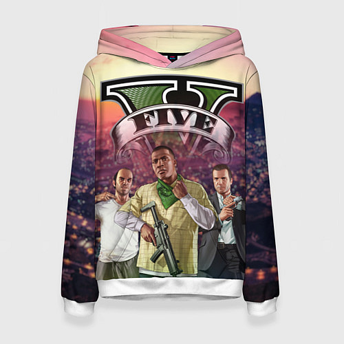 Женская толстовка GTA V TEAM FOREVER AND EVER / 3D-Белый – фото 1