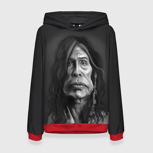 Женская толстовка Steven Tyler AEROSMITH Z / 3D-Красный – фото 1