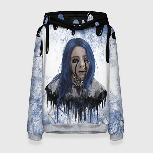 Женская толстовка BILLIE EILISH БИЛЛИ АЙЛИШ Z / 3D-Меланж – фото 1