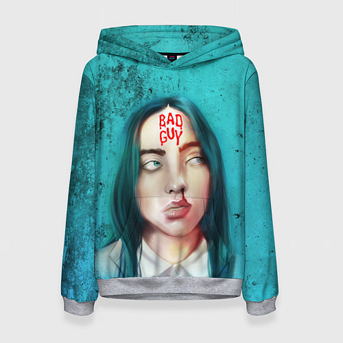 Женская толстовка BAD GUY BILLIE EILISH Z / 3D-Меланж – фото 1