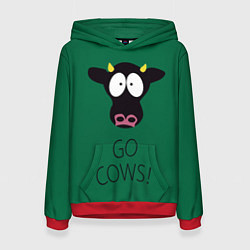 Женская толстовка Go Cows