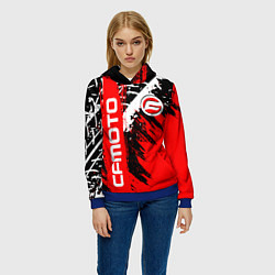 Толстовка-худи женская CFmoto СФ мото RED STYLE, цвет: 3D-синий — фото 2