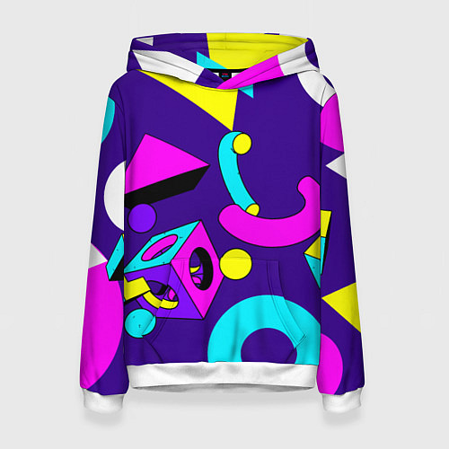 Женская толстовка Геометрические фигуры / 3D-Белый – фото 1