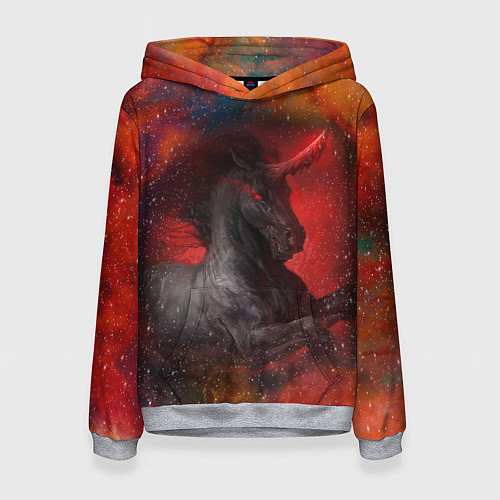 Женская толстовка Единорог Unicorn Z / 3D-Меланж – фото 1