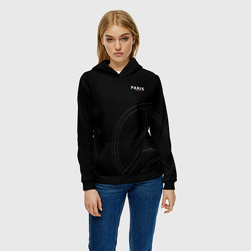 Женская толстовка PSG Core Big Logo Black New 202223 / 3D-Черный – фото 3
