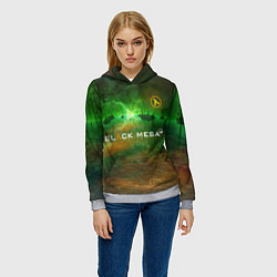 Толстовка-худи женская BLACK MESA HALF-LIFE Z, цвет: 3D-меланж — фото 2