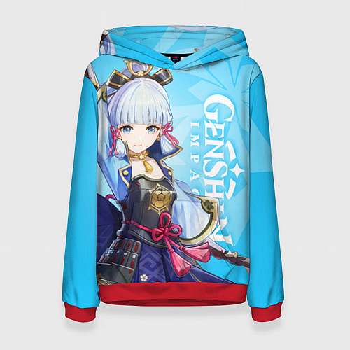 Женская толстовка Genshin Impact, Аяка / 3D-Красный – фото 1
