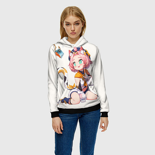 Женская толстовка Diona Katzlein Cocktail / 3D-Черный – фото 3