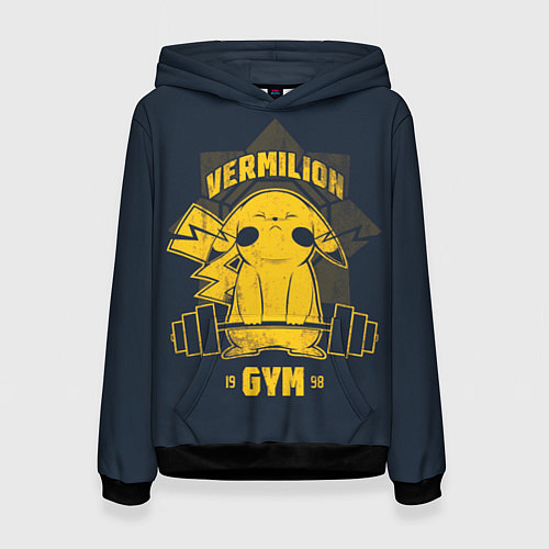 Женская толстовка Vermilion gym / 3D-Черный – фото 1