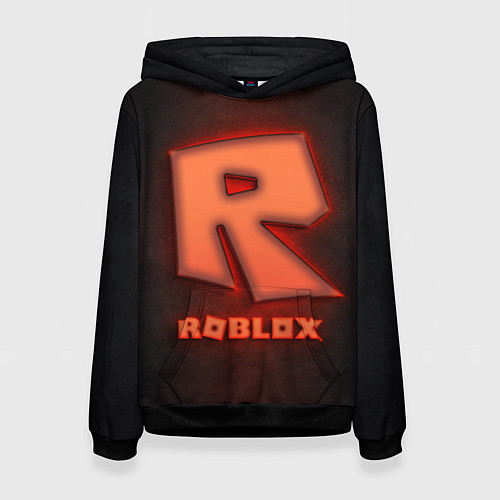 Женская толстовка ROBLOX NEON RED / 3D-Черный – фото 1