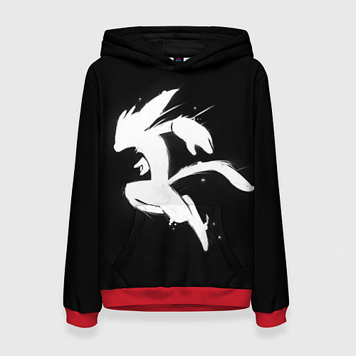 Женская толстовка Ori Дух леса / 3D-Красный – фото 1