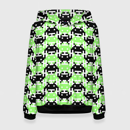 Женская толстовка Space Invaders Old game Z / 3D-Черный – фото 1