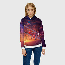 Толстовка-худи женская AMY ROSE SONIC СОНИК Z, цвет: 3D-белый — фото 2