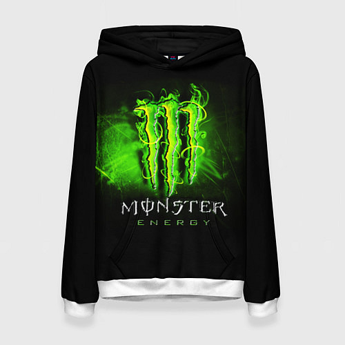 Женская толстовка MONSTER ENERGY NEON НЕОН / 3D-Белый – фото 1