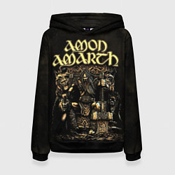 Толстовка-худи женская Amon Amarth, цвет: 3D-черный