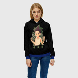 Толстовка-худи женская Гон Фрикс Охотник x охотник, цвет: 3D-синий — фото 2