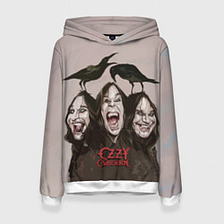 Толстовка-худи женская Ozzy Osbourne, цвет: 3D-белый