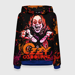 Толстовка-худи женская Ozzy Osbourne, цвет: 3D-синий