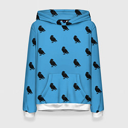 Женская толстовка Вороны паттерн