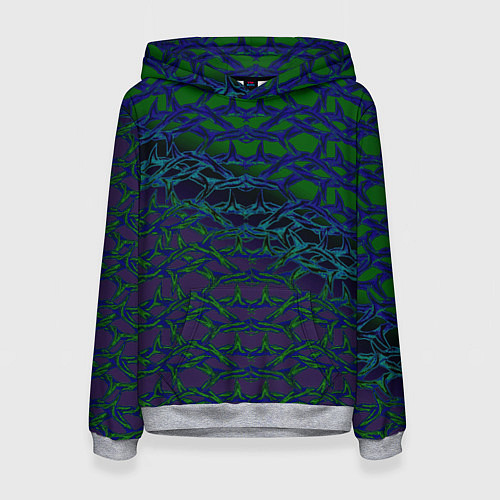 Женская толстовка Колючая проволока / 3D-Меланж – фото 1