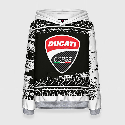 Женская толстовка Ducati Дукати Z / 3D-Меланж – фото 1