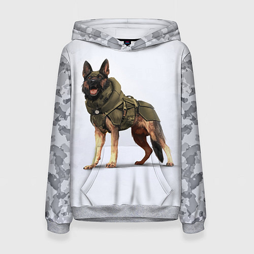Женская толстовка Служебная собака К9 K9 / 3D-Меланж – фото 1