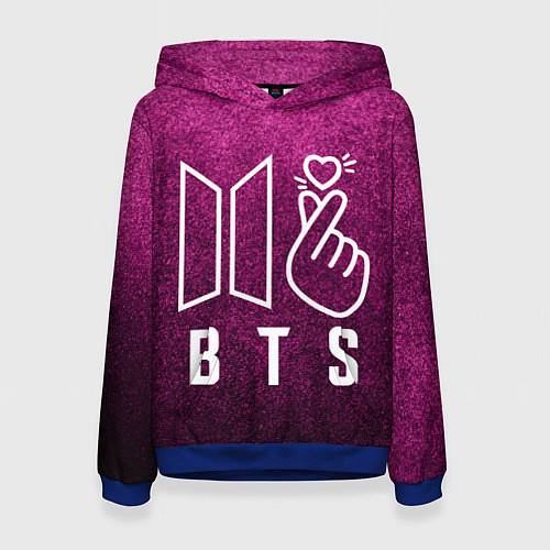 Женская толстовка BTS БТС K-Heart Z / 3D-Синий – фото 1