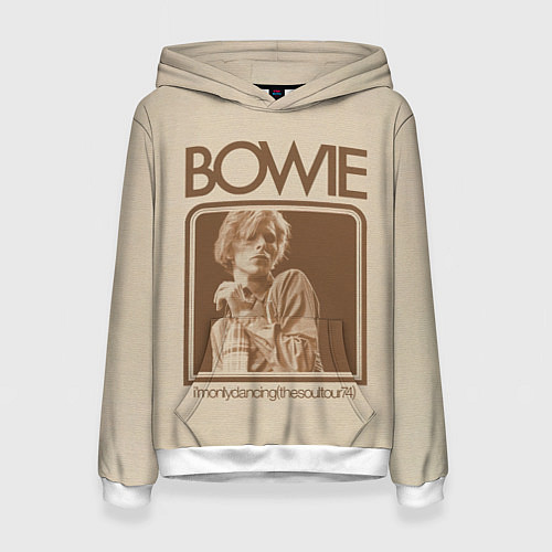 Женская толстовка Im Only Dancing - David Bowie / 3D-Белый – фото 1