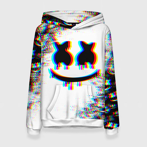 Женская толстовка MARSHMELLOW GLITCH / 3D-Белый – фото 1