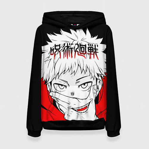 Женская толстовка Jujutsu Kaisen, Юдзи Итадори / 3D-Черный – фото 1