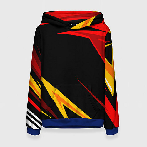 Женская толстовка Уникальные линии / 3D-Синий – фото 1