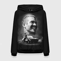 Толстовка-худи женская Paul Walker, цвет: 3D-черный