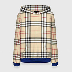 Женская толстовка Клетчатый принт в стиле Burberry