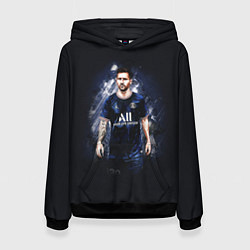 Толстовка-худи женская Lionel Messi Paris Saint-Germain, цвет: 3D-черный