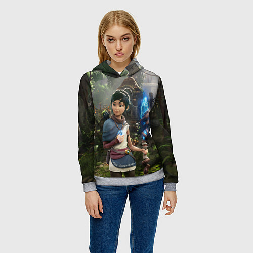 Женская толстовка Кена и Мост Духов / 3D-Меланж – фото 3