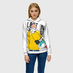 Толстовка-худи женская Итадори Юдзи - Jujutsu Kaisen, цвет: 3D-белый — фото 2