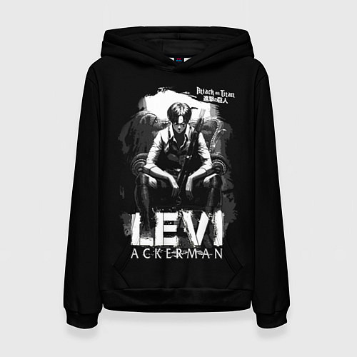 Женская толстовка LEVI ACKERMAN Attack on Titan / 3D-Черный – фото 1