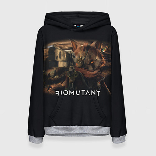 Женская толстовка Biomutant Биомутант с оружием / 3D-Меланж – фото 1