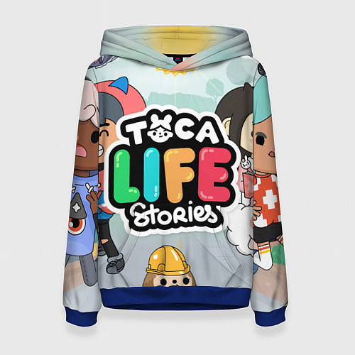 Женская толстовка Toca Life: Stories / 3D-Синий – фото 1