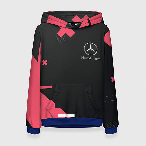 Женская толстовка Мерседес Mersedes / 3D-Синий – фото 1