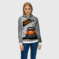 Толстовка-худи женская Maшина Mini, цвет: 3D-белый — фото 2