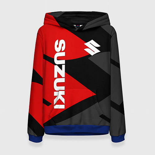 Женская толстовка SUZUKI СУЗУКИ RED LOGO / 3D-Синий – фото 1