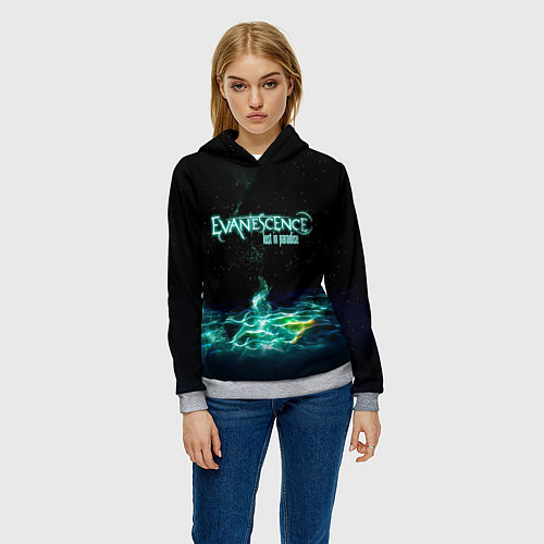 Женская толстовка Evanescence lost in paradise / 3D-Меланж – фото 3